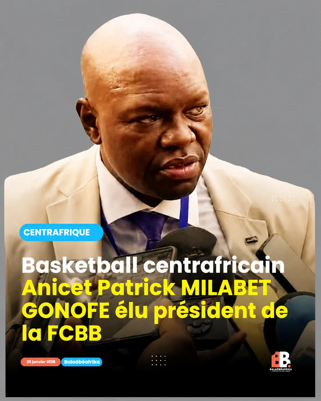 Portrait officiel du Président Anicet MILABET-GONOFE